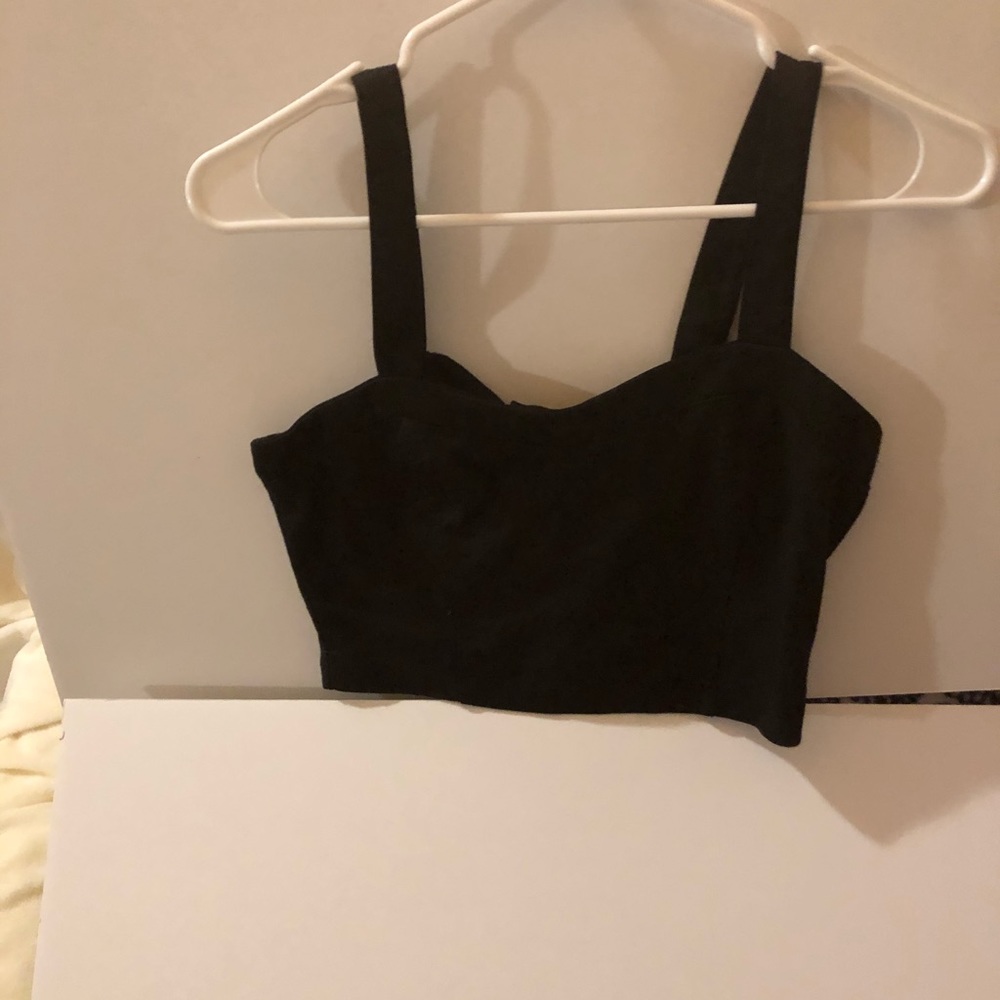 Black mini festival top